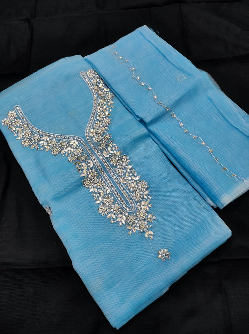 Formal Dress - Bahawalpuri - Silk - Chunri - Gota Work - 2 Pcs Suit D#9 -  Saleem Fabrics PK – Saleem Fabrics Traditions